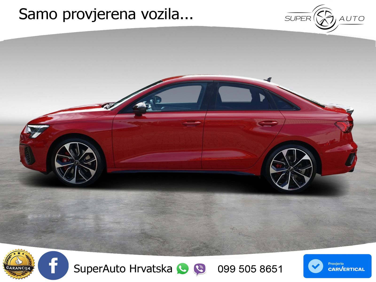 Audi S3 Limuzina 2.0 TFSI (310 KS) quattro S tronic MATRIX+GR SJED+KAM
