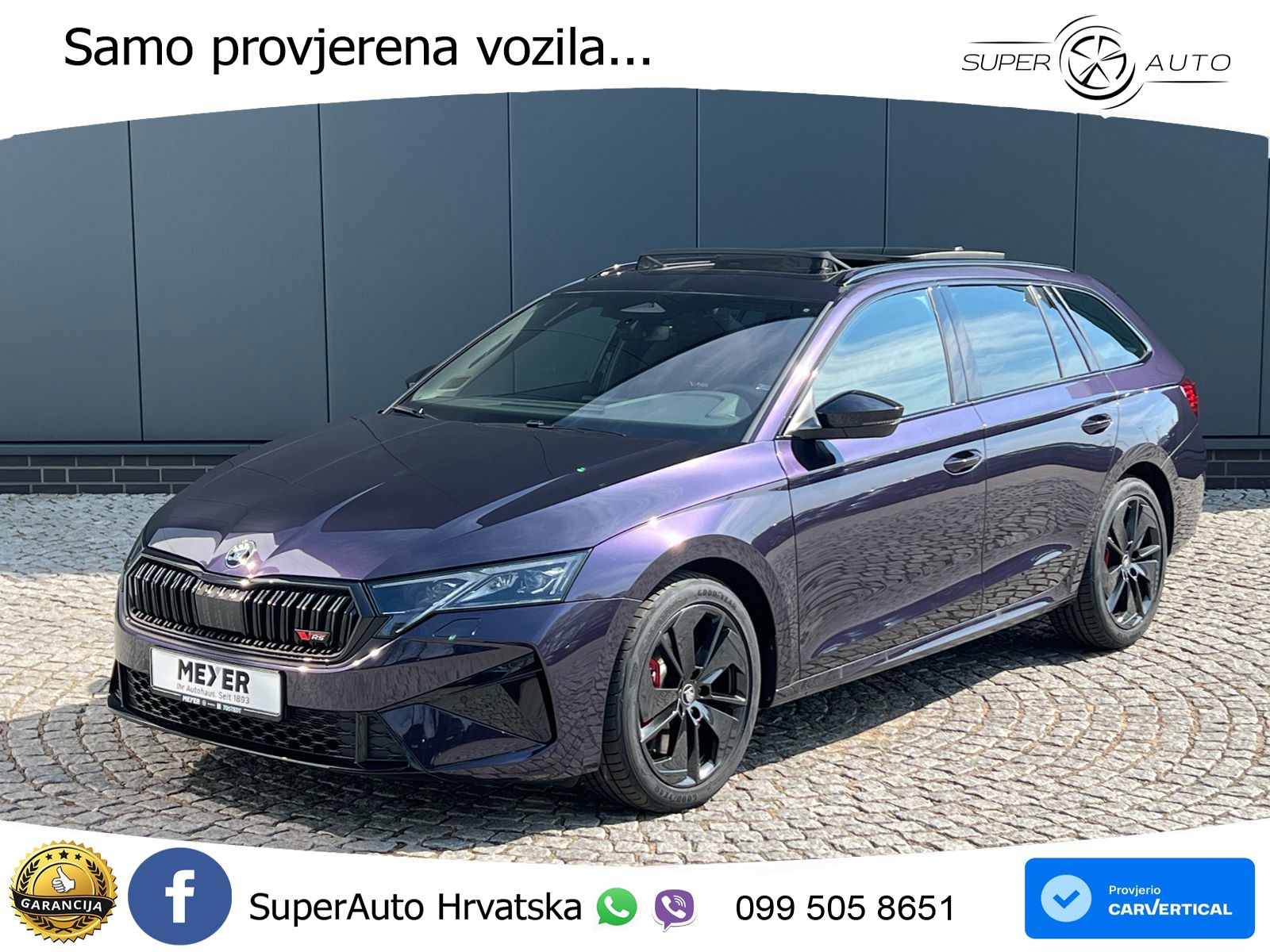 Škoda Octavia Combi RS 2.0 TSI (265 KS) DSG MATRIX+GR SJED+KAM