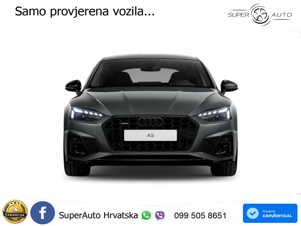 Audi A5 Sportback  40 TFSI (204 KS) quattro S tronic S line MATRIX+GR SJED+KAM