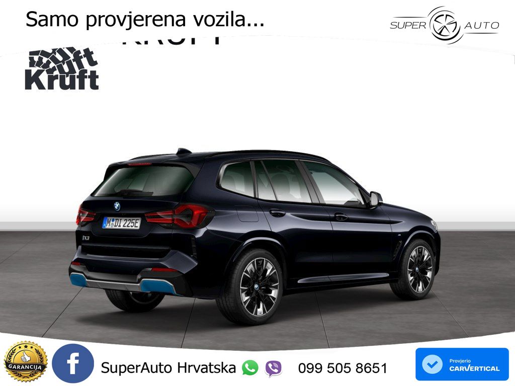 BMW iX3 80 kWh (286 KS) ACC+HEAD+GR SJED+360+PANO