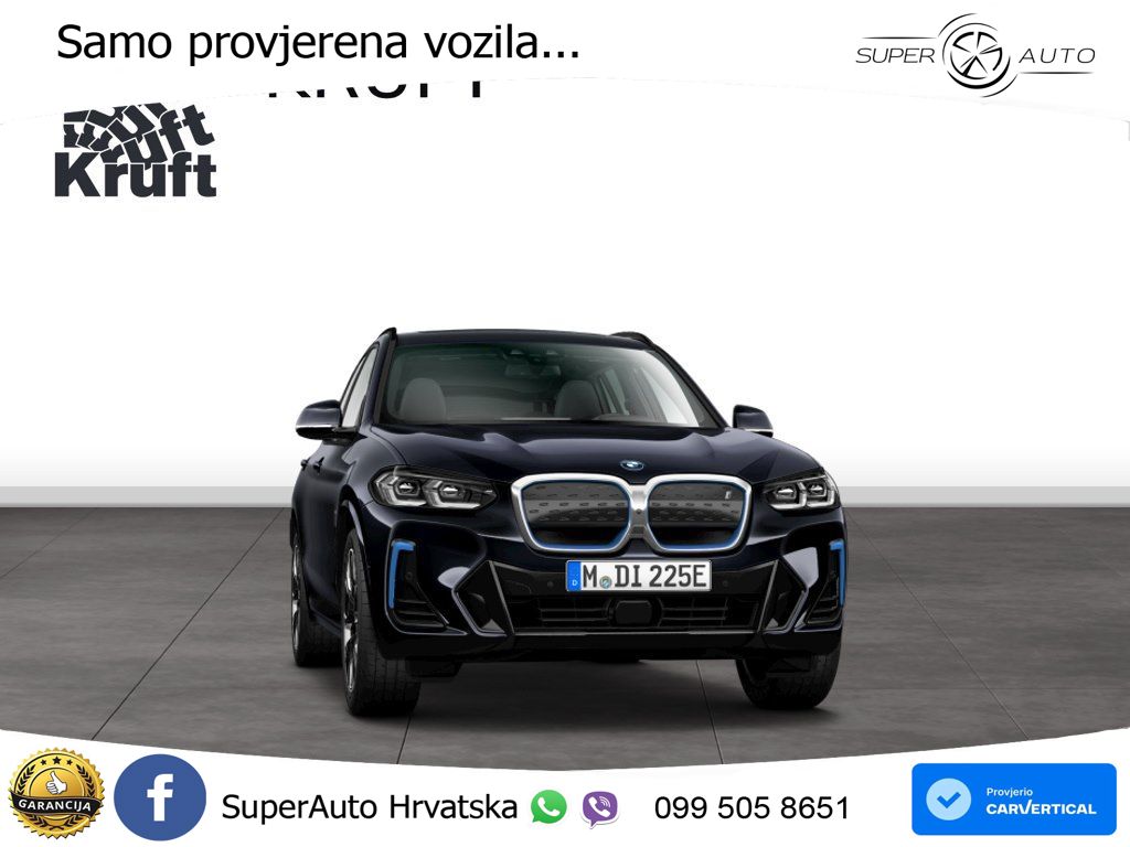 BMW iX3 80 kWh (286 KS) ACC+HEAD+GR SJED+360+PANO