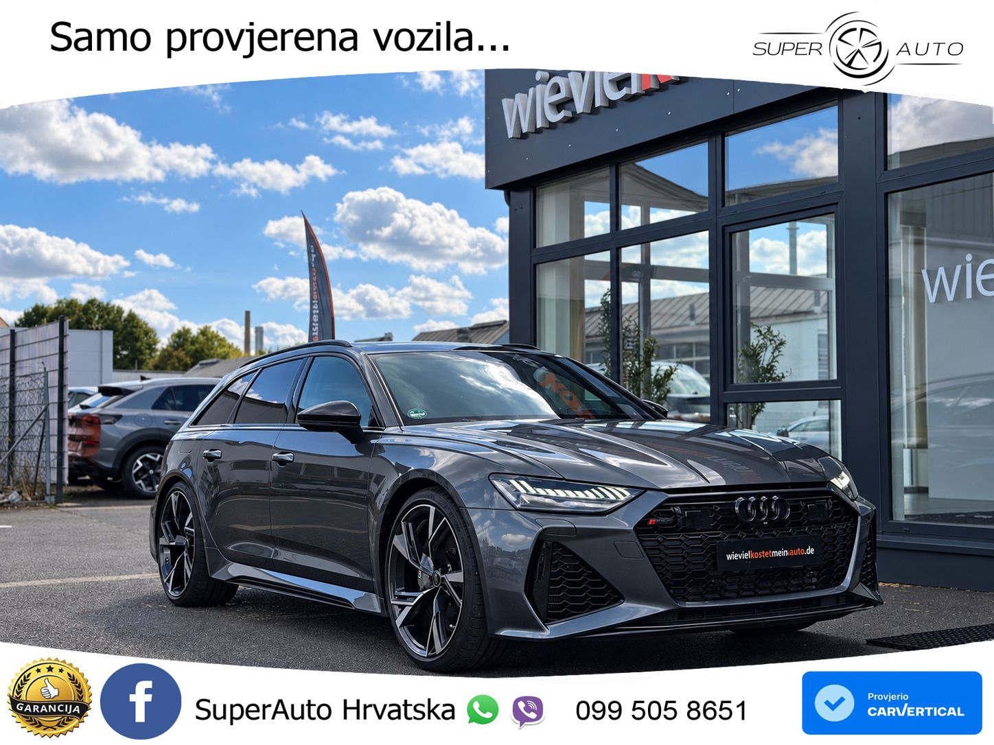 Audi RS6 Avant 4.0 TFSI V8 (600 KS) quattro Tiptronic LED+GR SJED+ACC