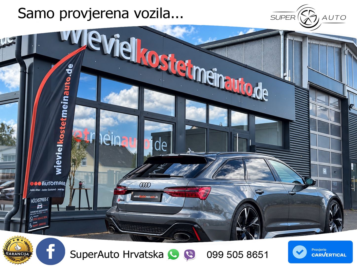 Audi RS6 Avant 4.0 TFSI V8 (600 KS) quattro Tiptronic LED+GR SJED+ACC