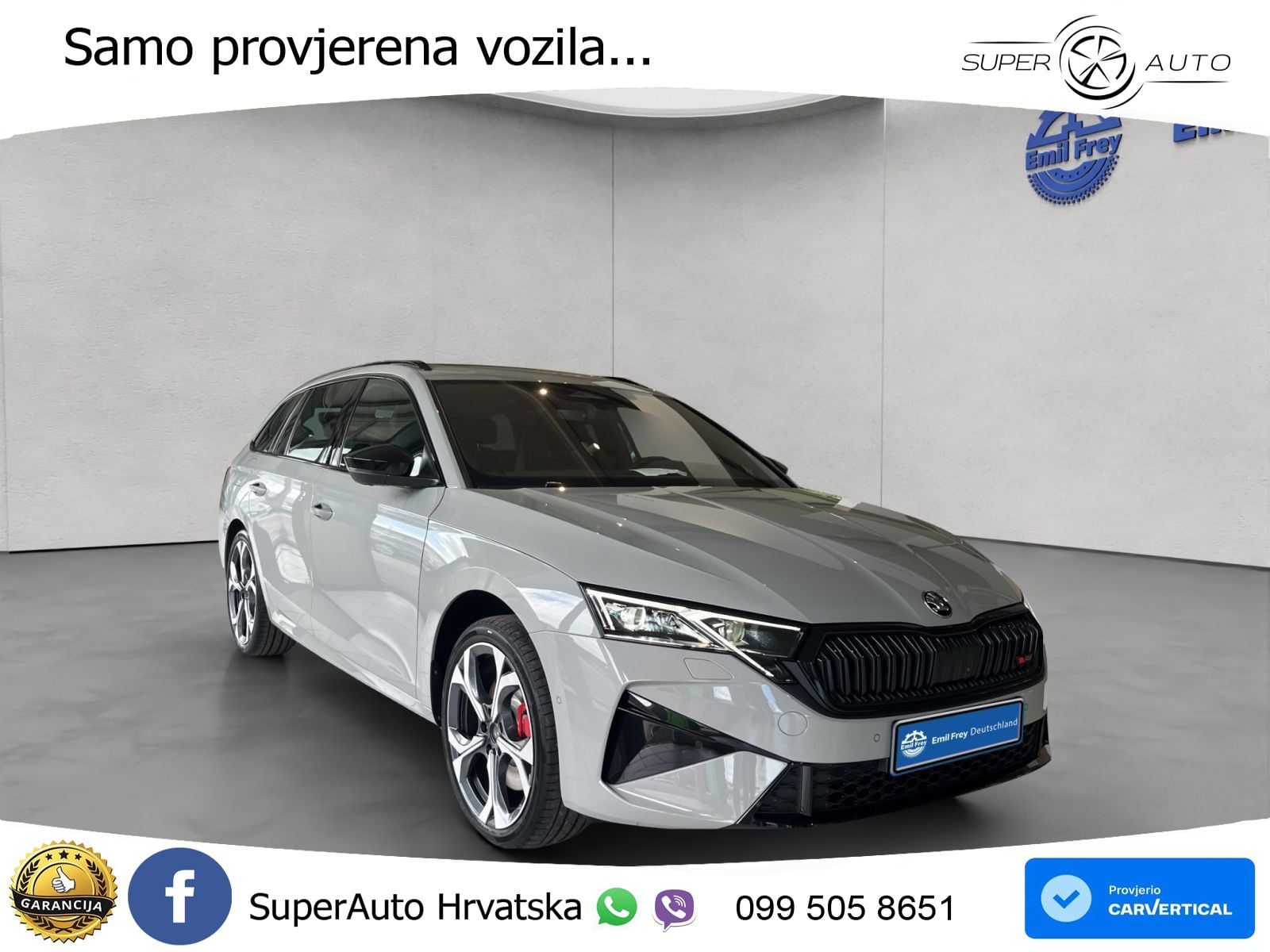Škoda Octavia Combi RS 2.0 TSI (265 KS) DSG LED+GR SJED+ACC