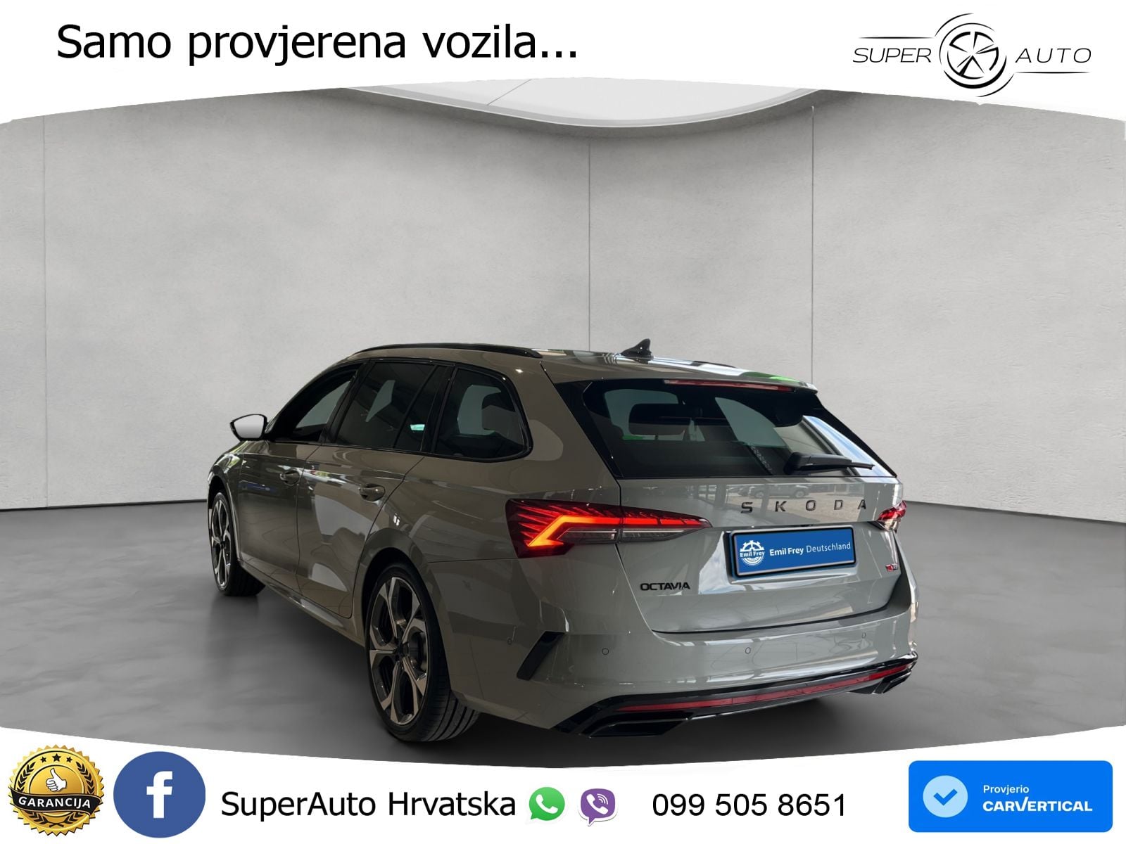 Škoda Octavia Combi RS 2.0 TSI (265 KS) DSG LED+GR SJED+ACC
