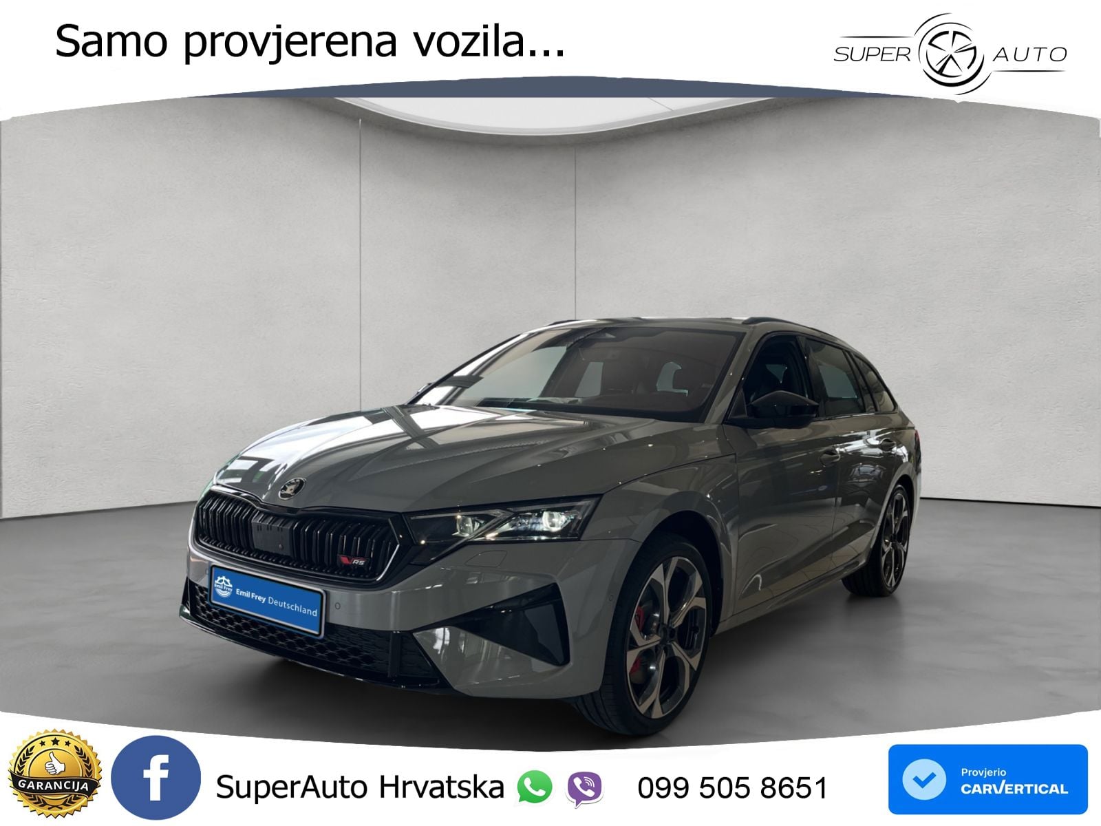 Škoda Octavia Combi RS 2.0 TSI (265 KS) DSG LED+GR SJED+ACC