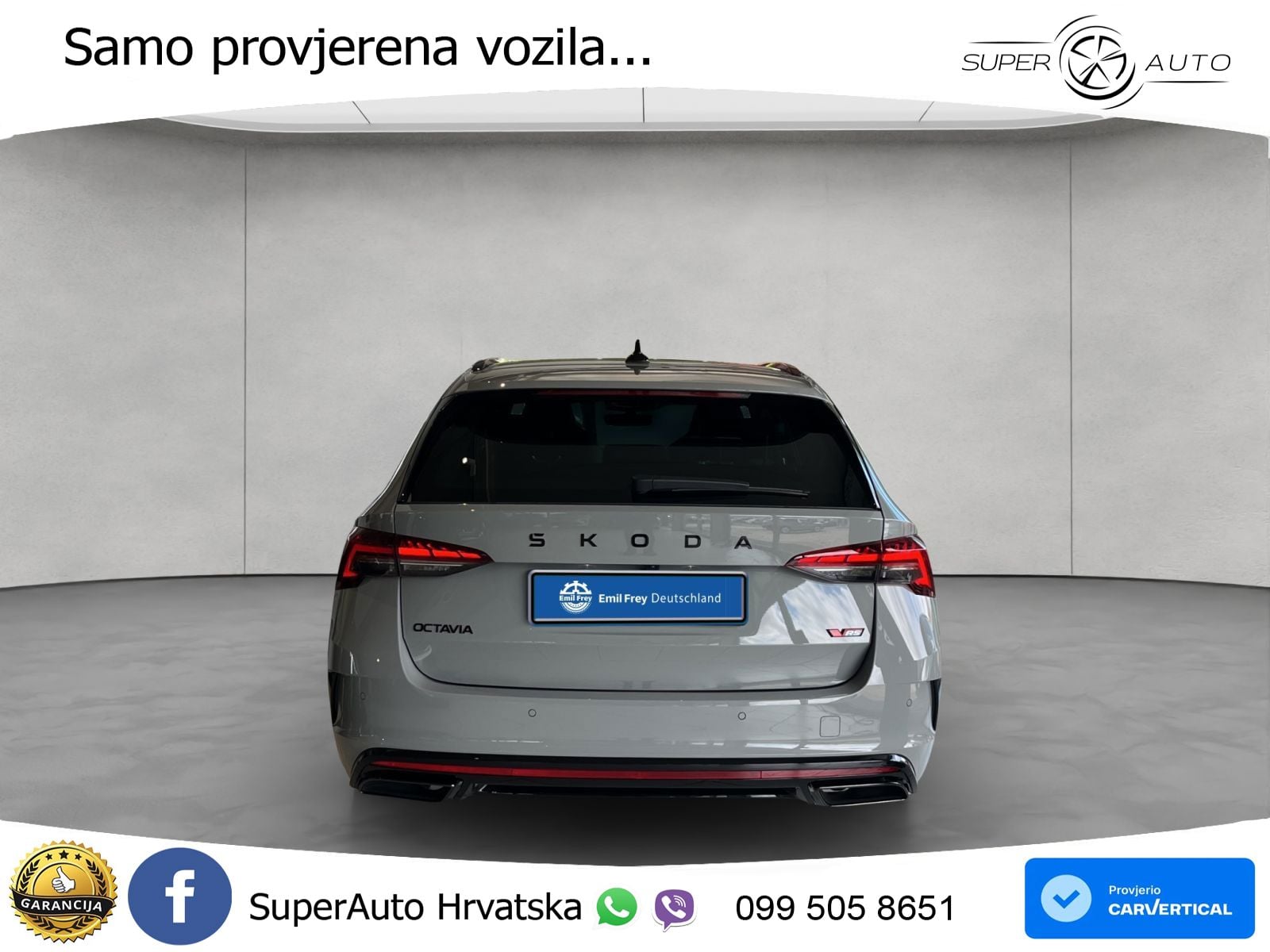 Škoda Octavia Combi RS 2.0 TSI (265 KS) DSG LED+GR SJED+ACC