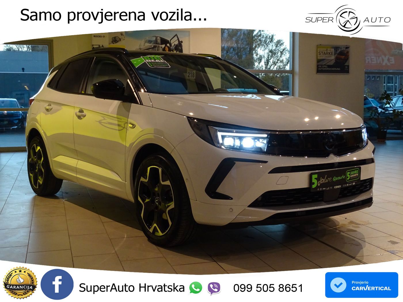 Opel Grandland 1.2i Turbo (130 KS) Automatic Ultimate LED+GR SJED+ACC