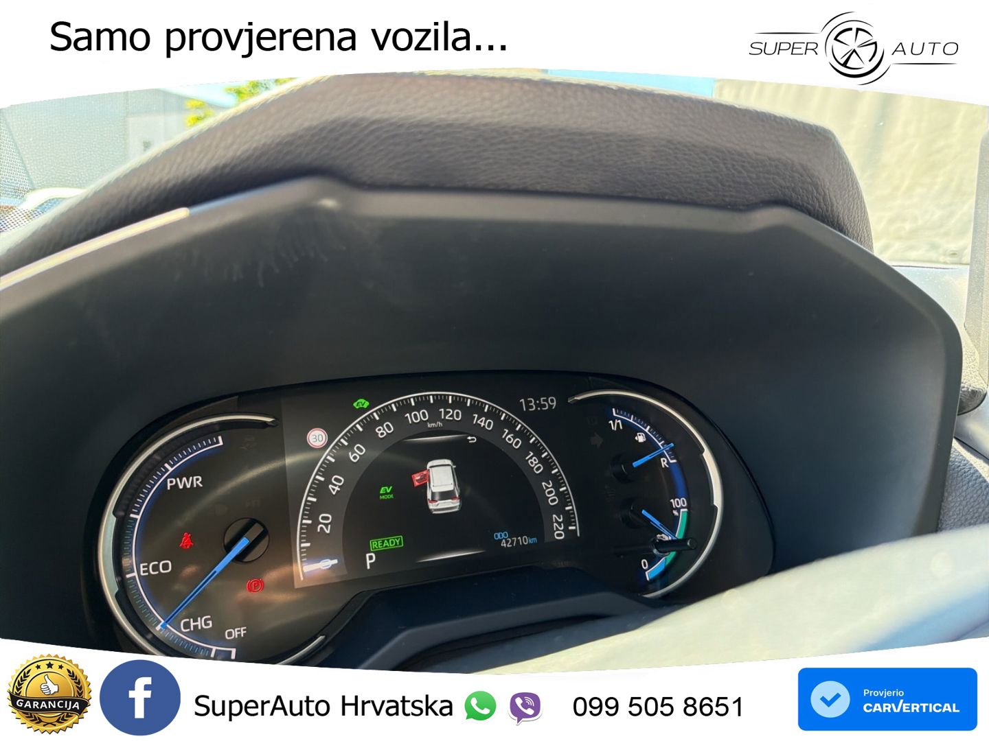 Toyota RAV4 2.5 D-4S (306 KS) Hybrid AWD-i e-CVT LED+GR SJED+ACC