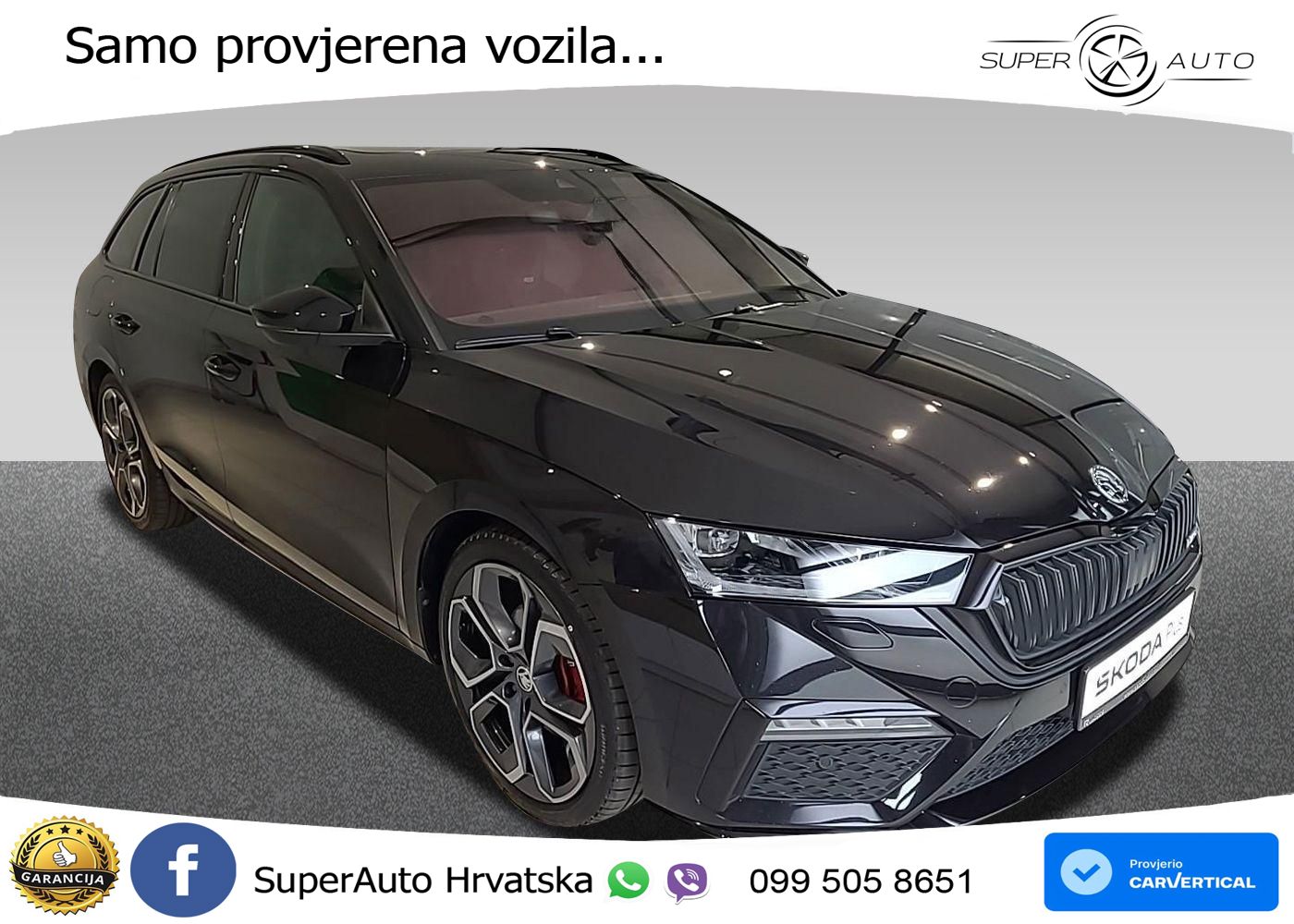 Škoda Octavia Combi RS 2.0 TDI (200 KS) 4x4 DSG LED+GR SJED+ACC