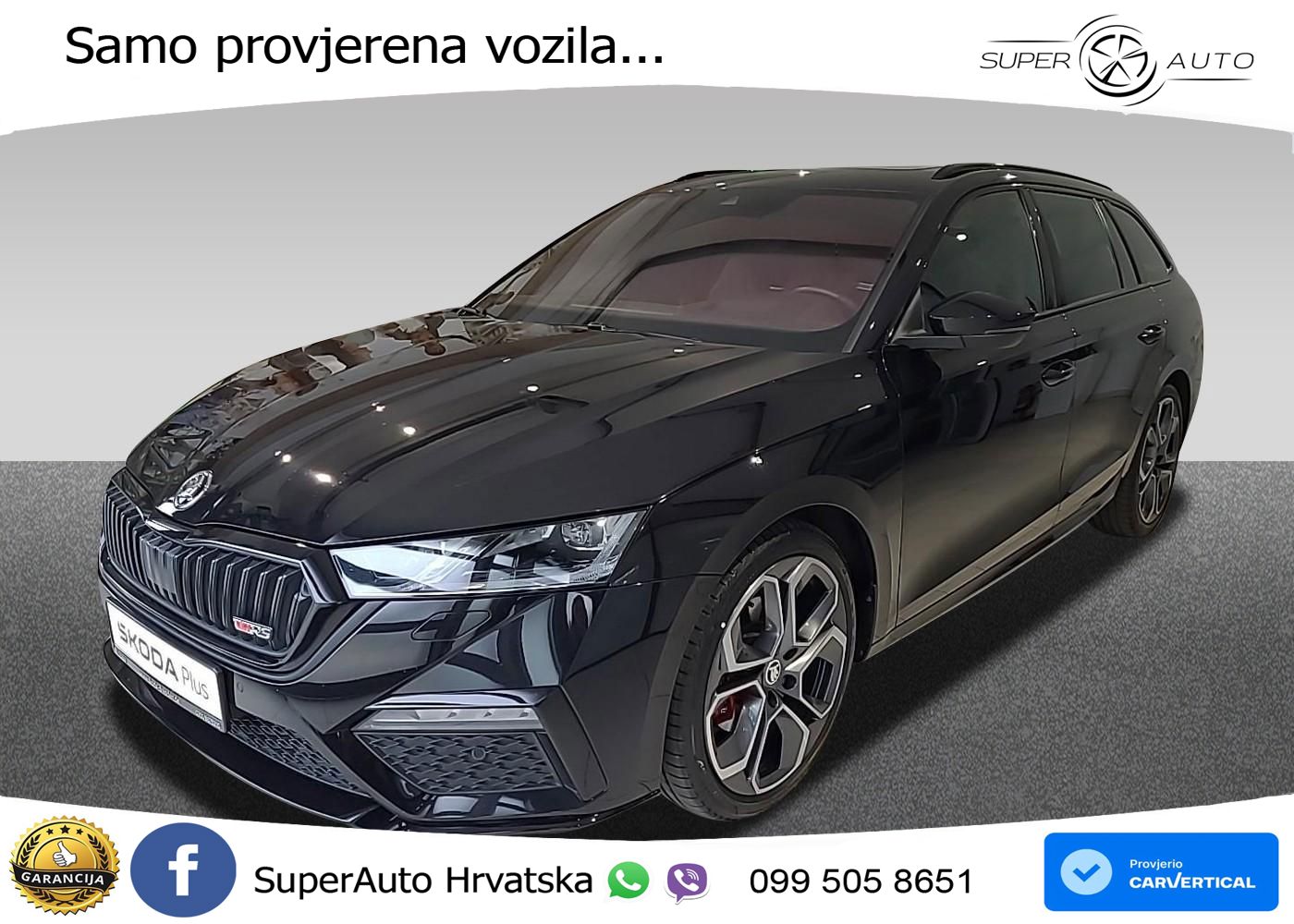 Škoda Octavia Combi RS 2.0 TDI (200 KS) 4x4 DSG LED+GR SJED+ACC