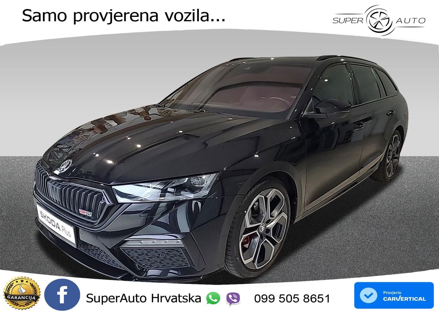 Škoda Octavia Combi RS 2.0 TDI (200 KS) 4x4 DSG LED+GR SJED+ACC