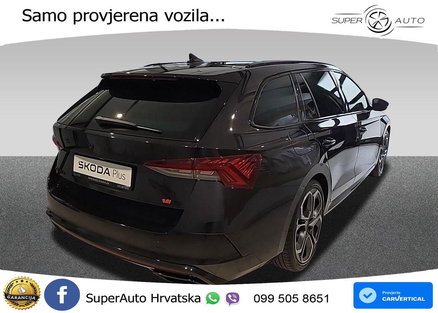 Škoda Octavia Combi RS 2.0 TDI (200 KS) 4x4 DSG LED+GR SJED+ACC
