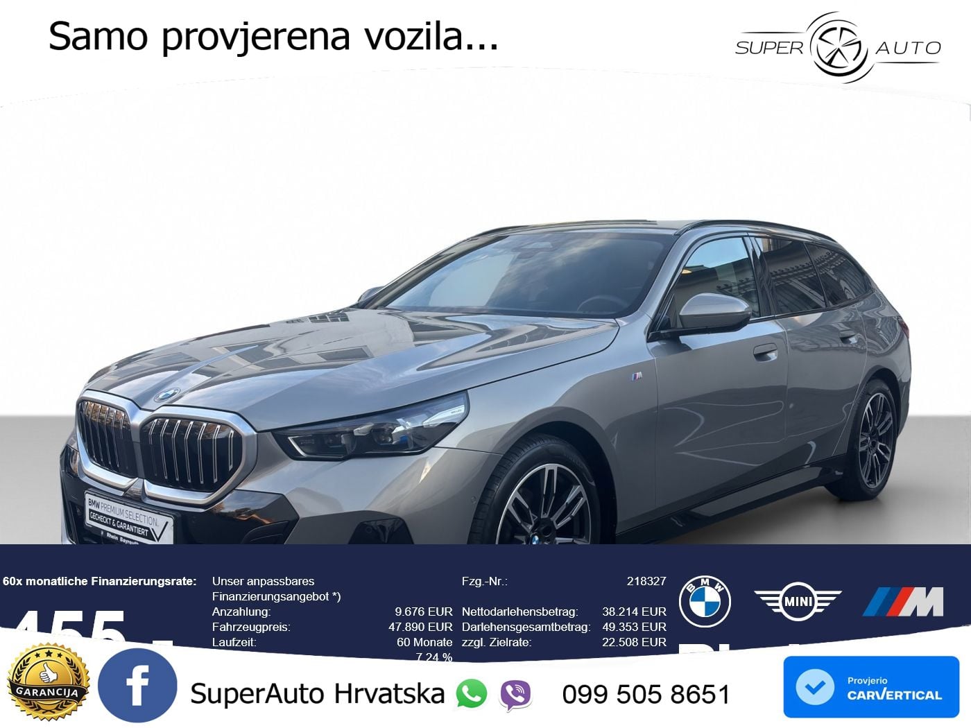 BMW 520d Touring (197 KS) xDrive Steptronic M Sport LED+GR SJED+ACC