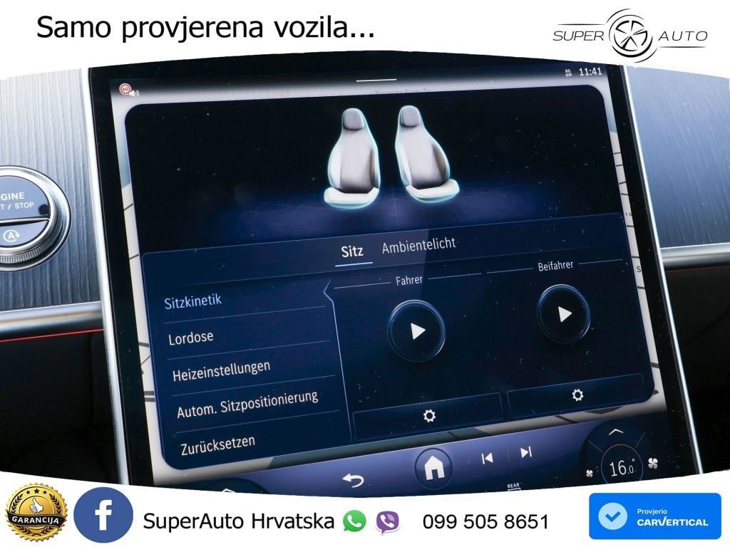 Mercedes S 450d (367 KS) EQ Boost 4MATIC 9G-TRONIC AMG ZRAČNI+ACC+GR SJED+KAM+PANO