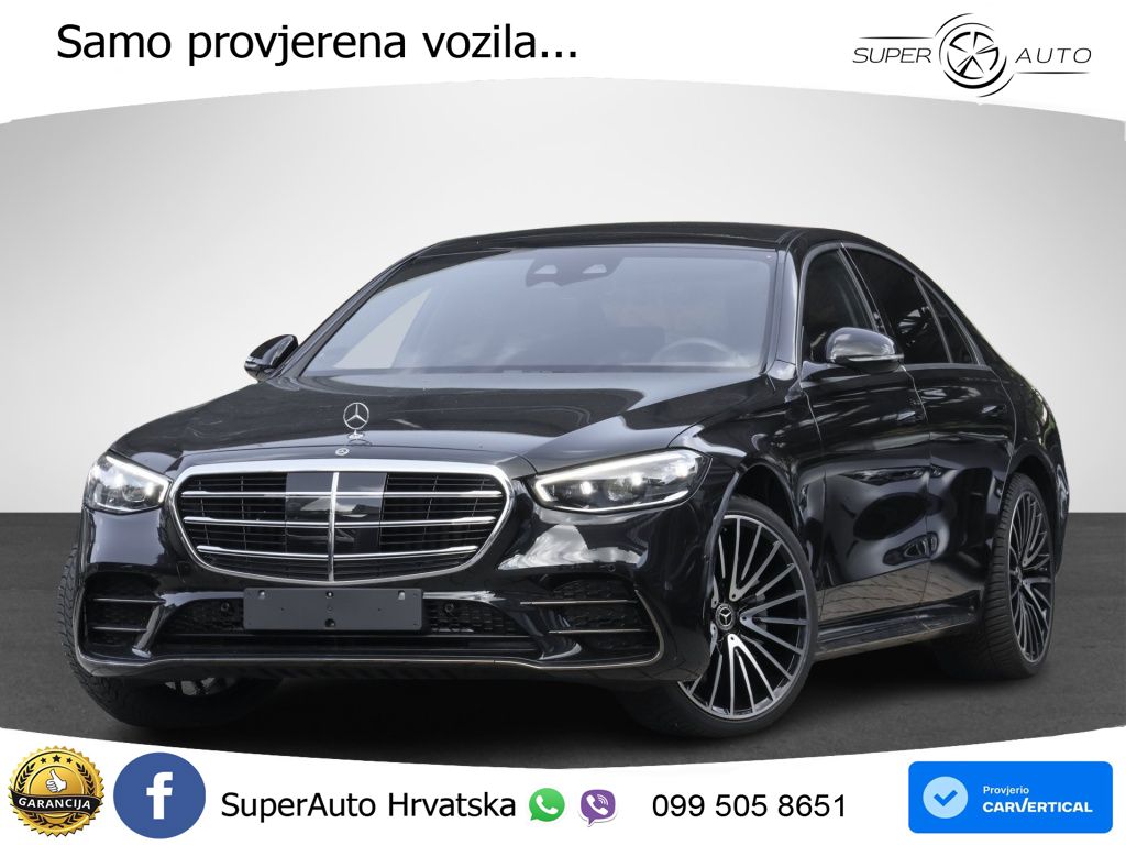 Mercedes S 450d (367 KS) EQ Boost 4MATIC 9G-TRONIC AMG ZRAČNI+ACC+GR SJED+KAM+PANO
