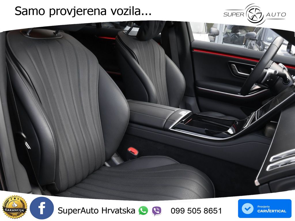 Mercedes S 450d (367 KS) EQ Boost 4MATIC 9G-TRONIC AMG ZRAČNI+ACC+GR SJED+KAM+PANO