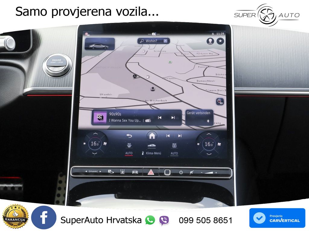 Mercedes S 450d (367 KS) EQ Boost 4MATIC 9G-TRONIC AMG ZRAČNI+ACC+GR SJED+KAM+PANO
