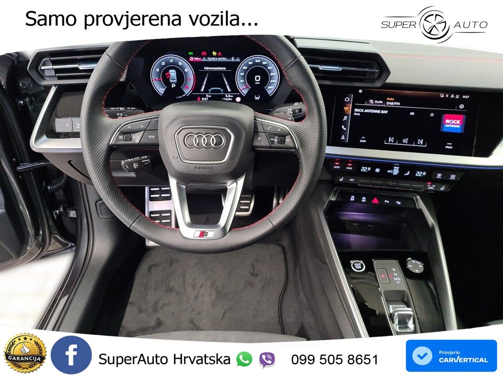 Audi A3 Limuzina 35 TFSI (150 KS) S tronic S line MATRIX+GR SJED+KAM