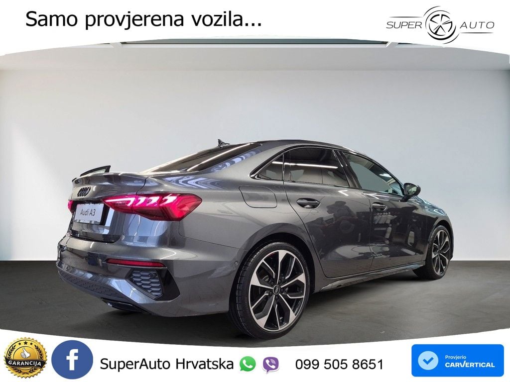 Audi A3 Limuzina 35 TFSI (150 KS) S tronic S line MATRIX+GR SJED+KAM
