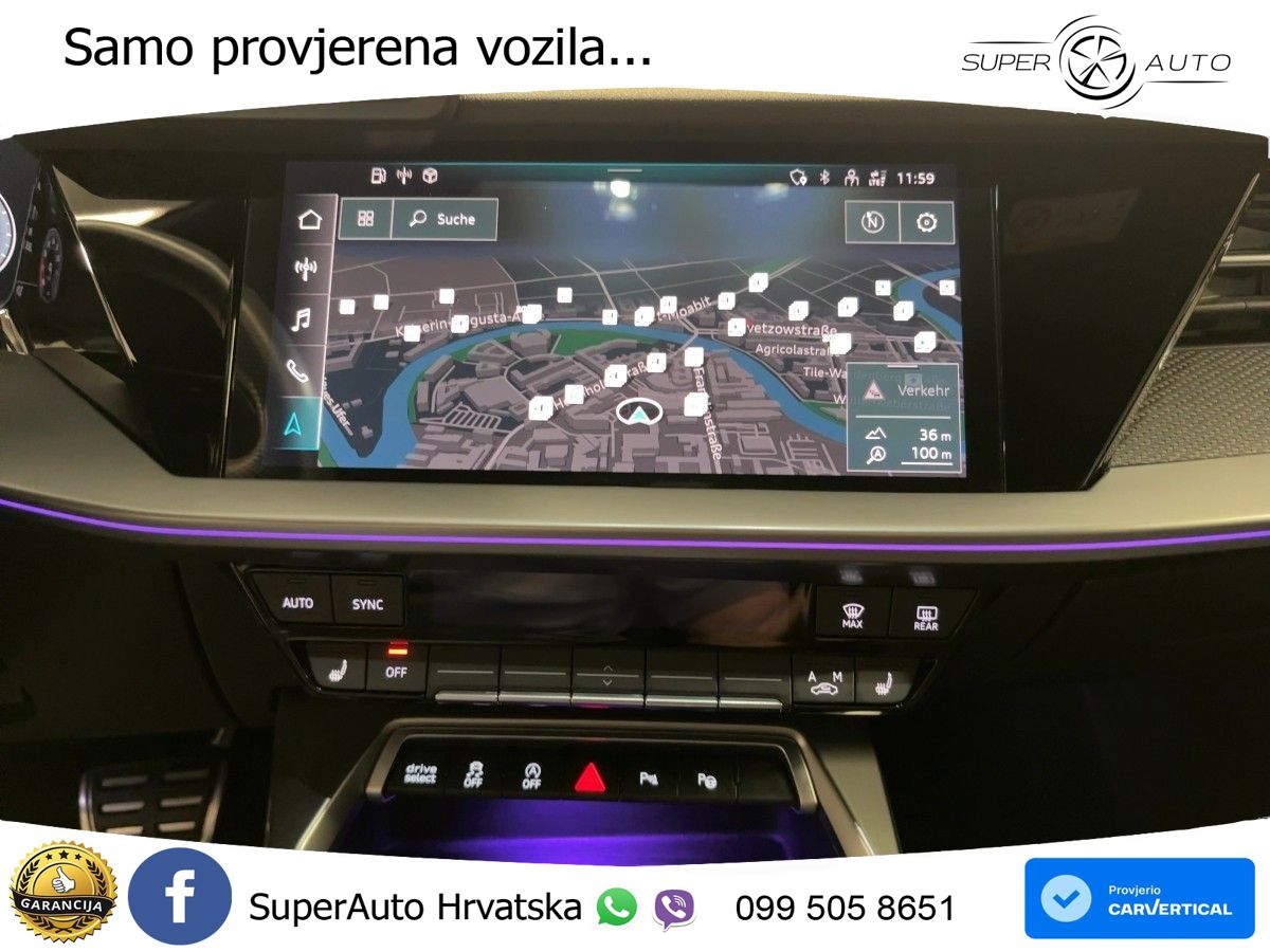 Audi A3 Limuzina 35 TFSI (150 KS) S tronic S line MATRIX+GR SJED+KAM