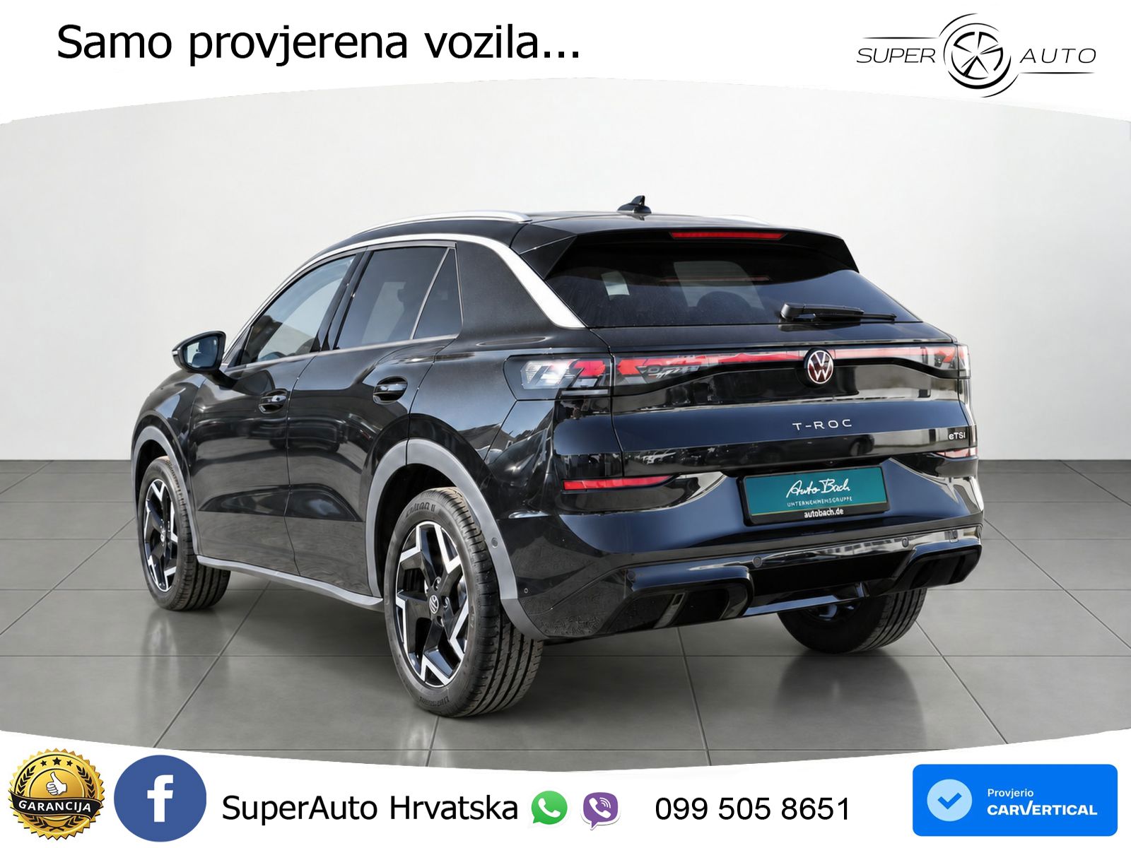 Volkswagen T-Roc 1.5 eTSI (150 KS)  DSG R-Line LED+GR SJED+ACC