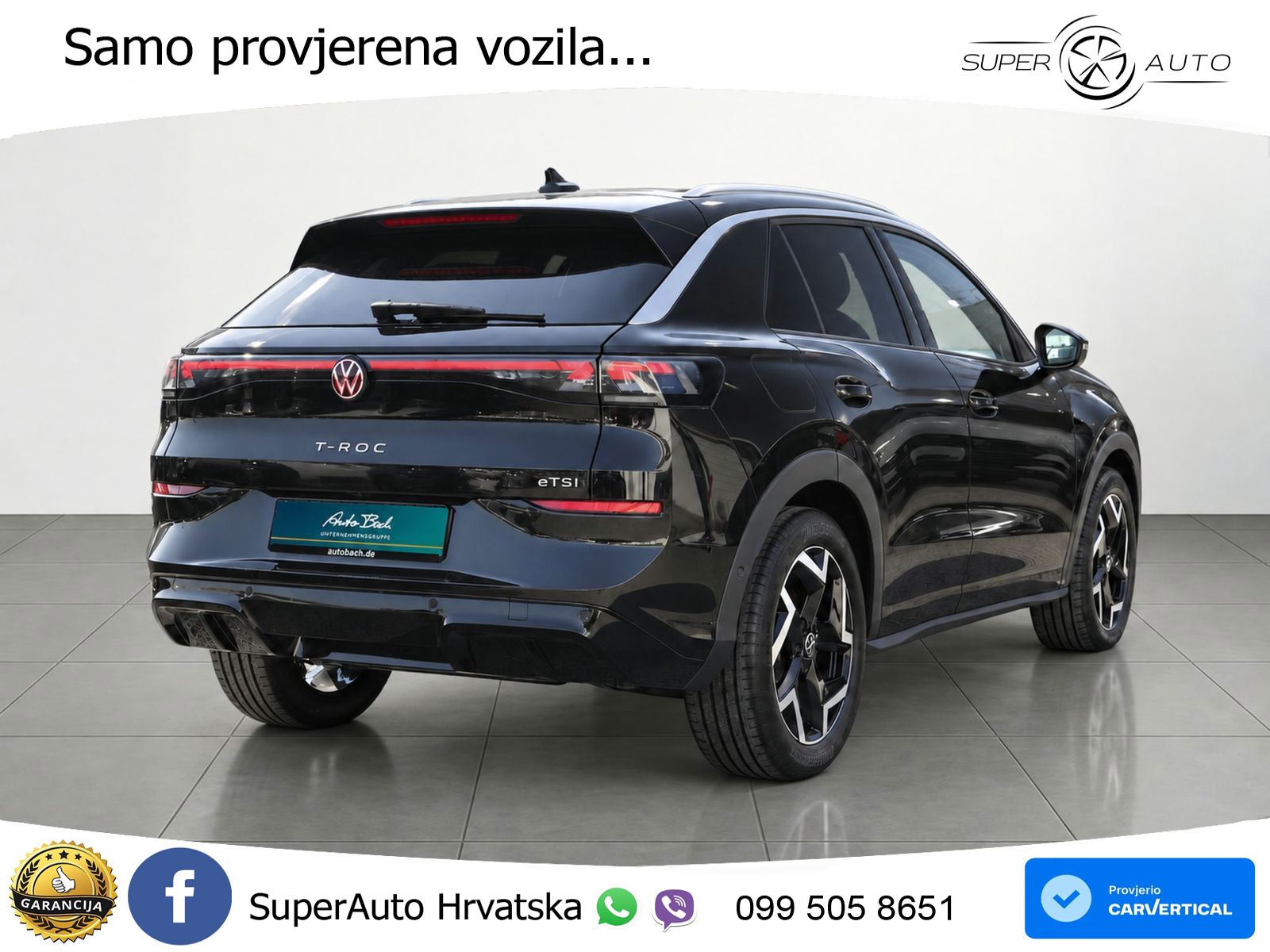 Volkswagen T-Roc 1.5 eTSI (150 KS)  DSG R-Line LED+GR SJED+ACC
