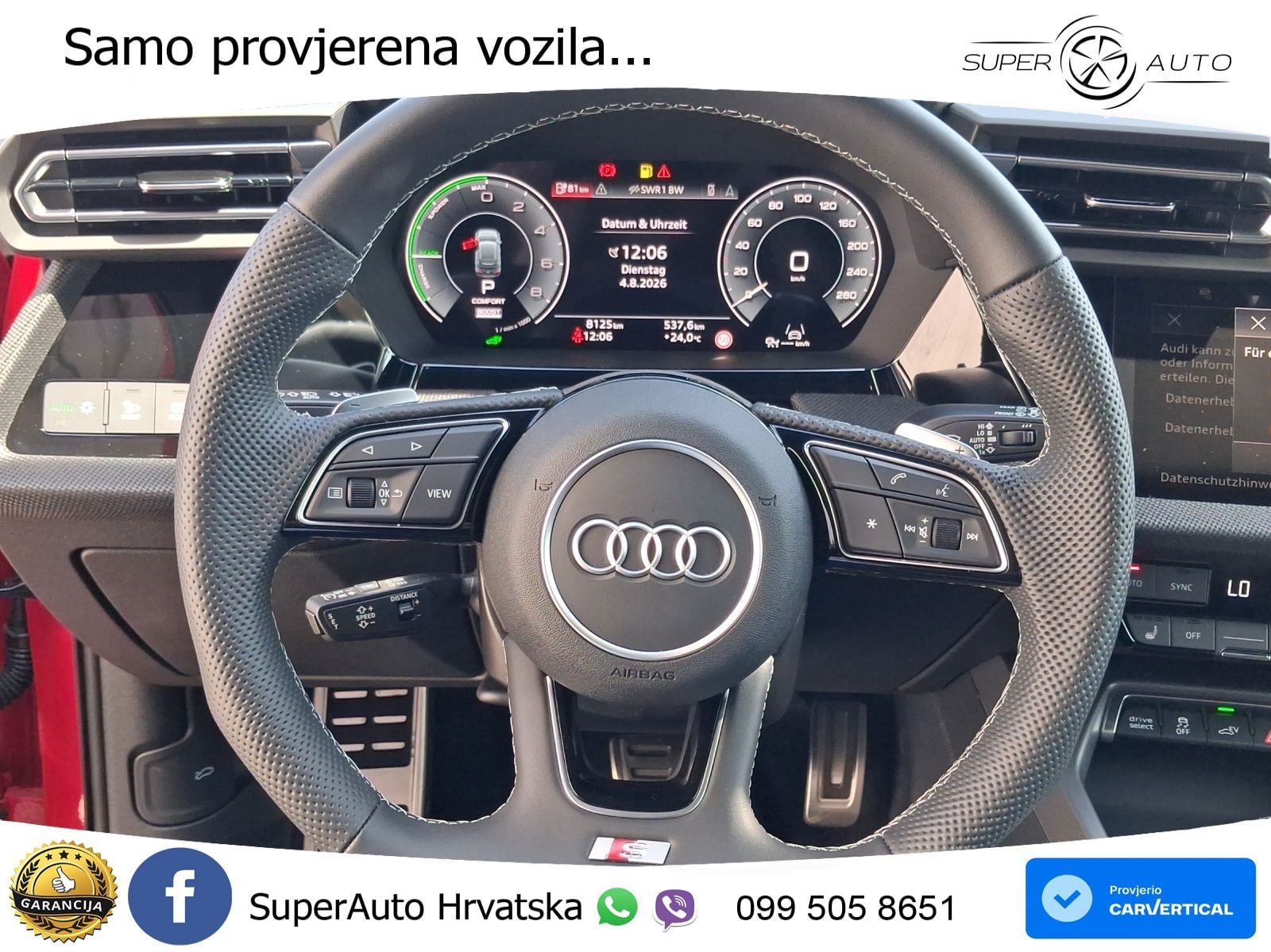 Audi A3 40 TFSIe (204 KS) S tronic S line LED+GR SJED+ACC