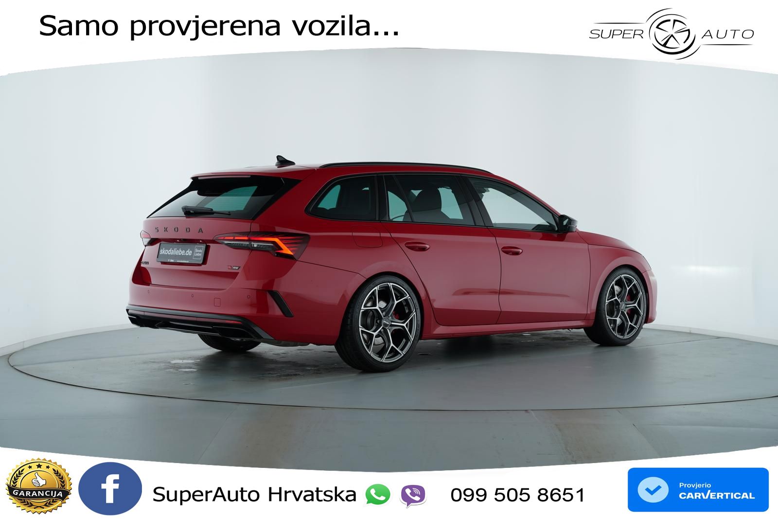 Škoda Octavia Combi RS 2.0 TSI (265 KS) DSG MATRIX+GR SJED+KAM