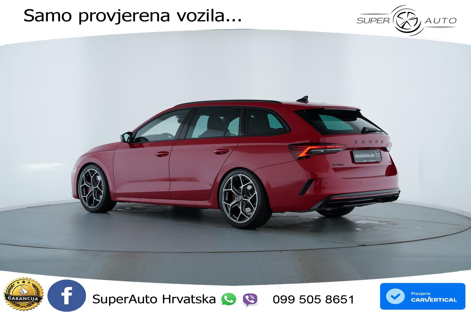 Škoda Octavia Combi RS 2.0 TSI (265 KS) DSG MATRIX+GR SJED+KAM