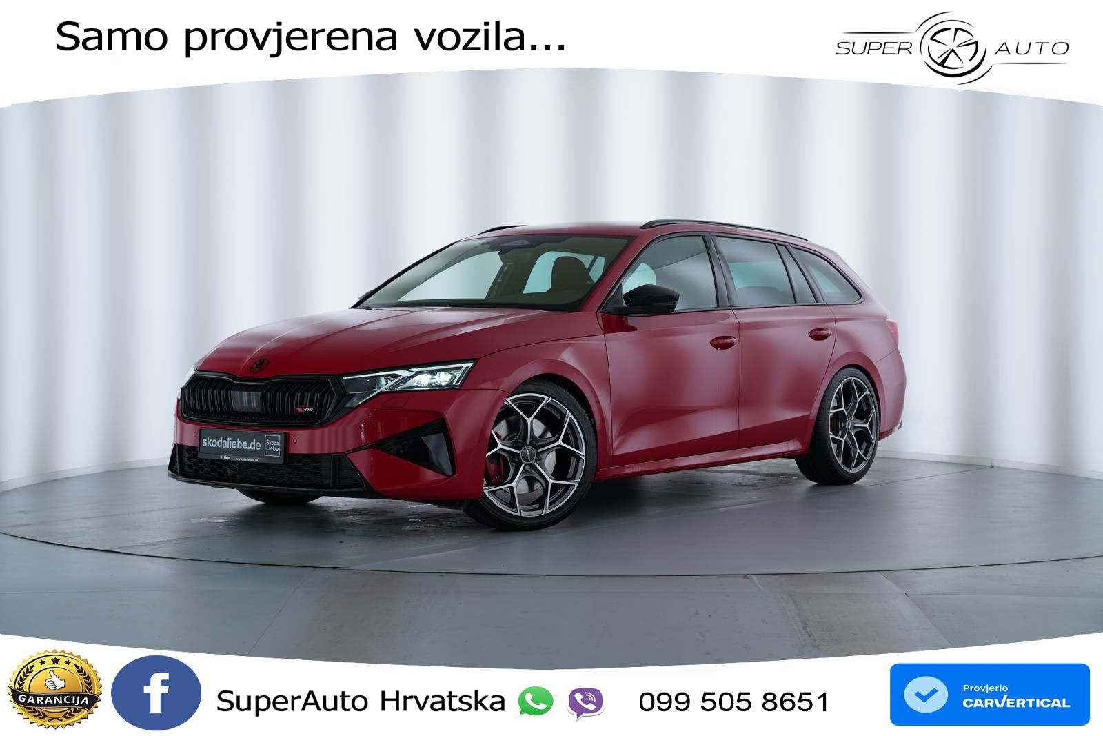 Škoda Octavia Combi RS 2.0 TSI (265 KS) DSG MATRIX+GR SJED+KAM