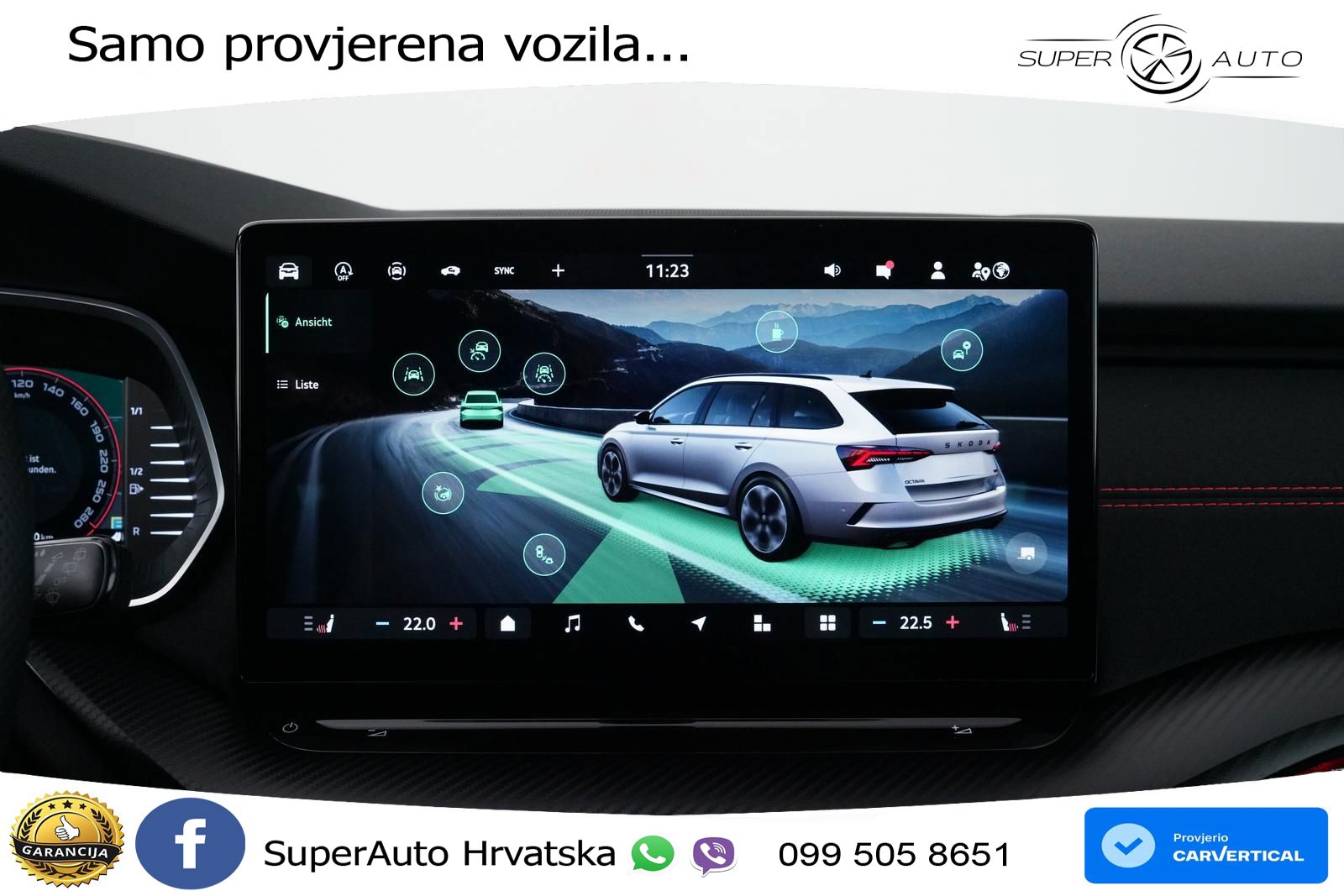 Škoda Octavia Combi RS 2.0 TSI (265 KS) DSG MATRIX+GR SJED+KAM