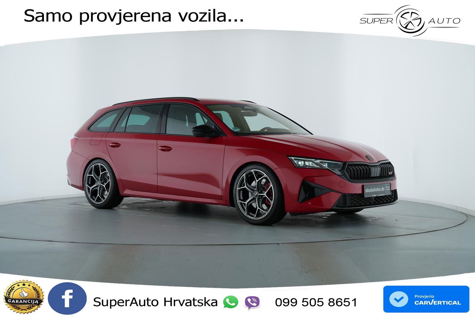 Škoda Octavia Combi RS 2.0 TSI (265 KS) DSG MATRIX+GR SJED+KAM