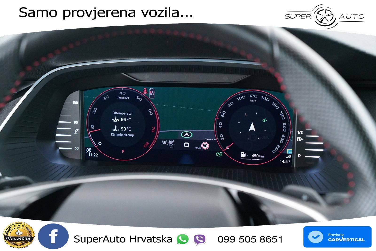 Škoda Octavia Combi RS 2.0 TSI (265 KS) DSG MATRIX+GR SJED+KAM