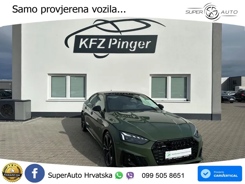 Audi A5 Sportback 40 TDI (204 KS) quattro S tronic LED+GR SJED+ACC