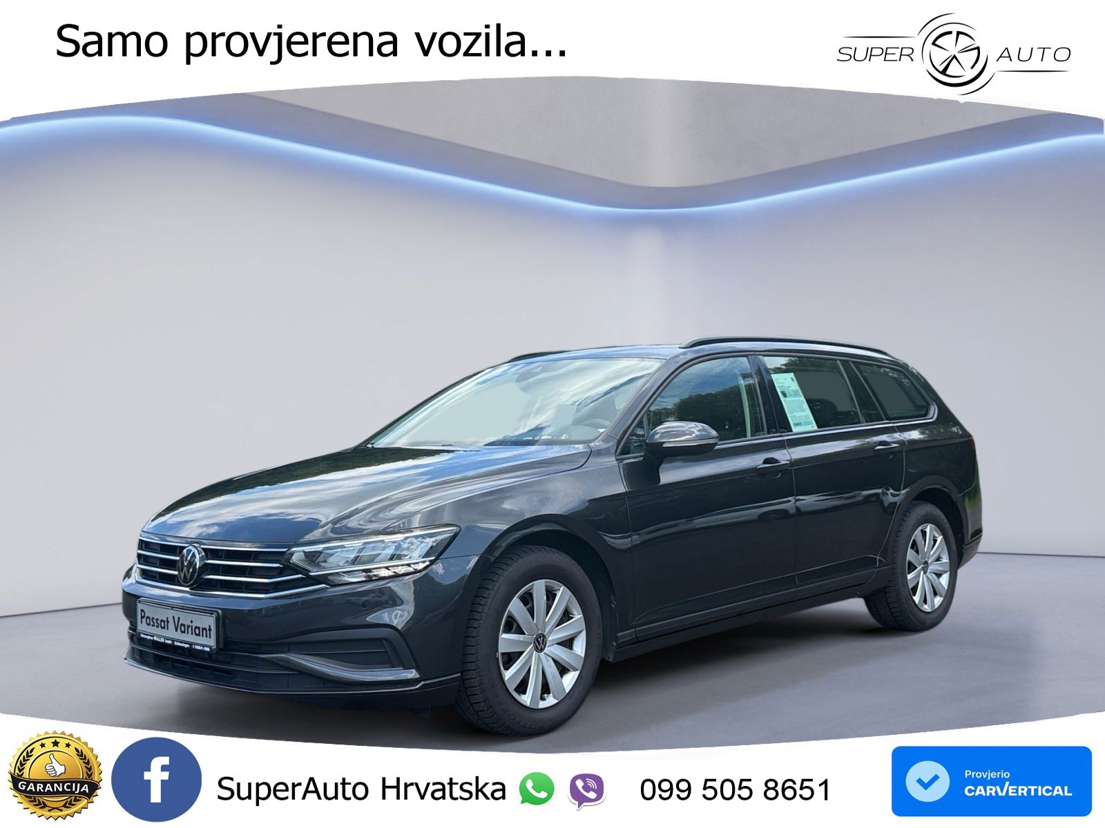 Volkswagen Passat Variant 2.0 TDI (122 KS) DSG LED+GR SJED+ACC