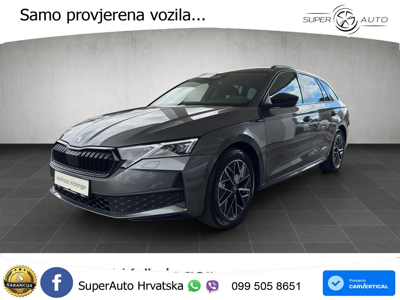 Škoda Octavia Combi 1.5 TSI (150 KS) DSG SportLine LED+GR SJED+ACC