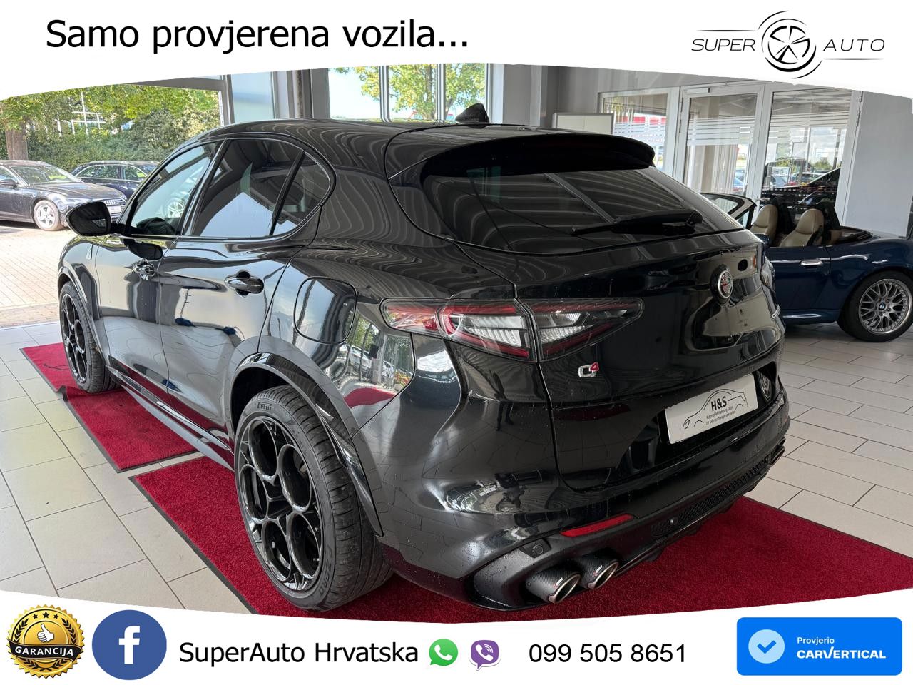 Alfa Romeo Stelvio Quadrifoglio 2.9 V6 Bi-Turbo (520 KS) Q4 Automatic LED+GR SJED+ACC