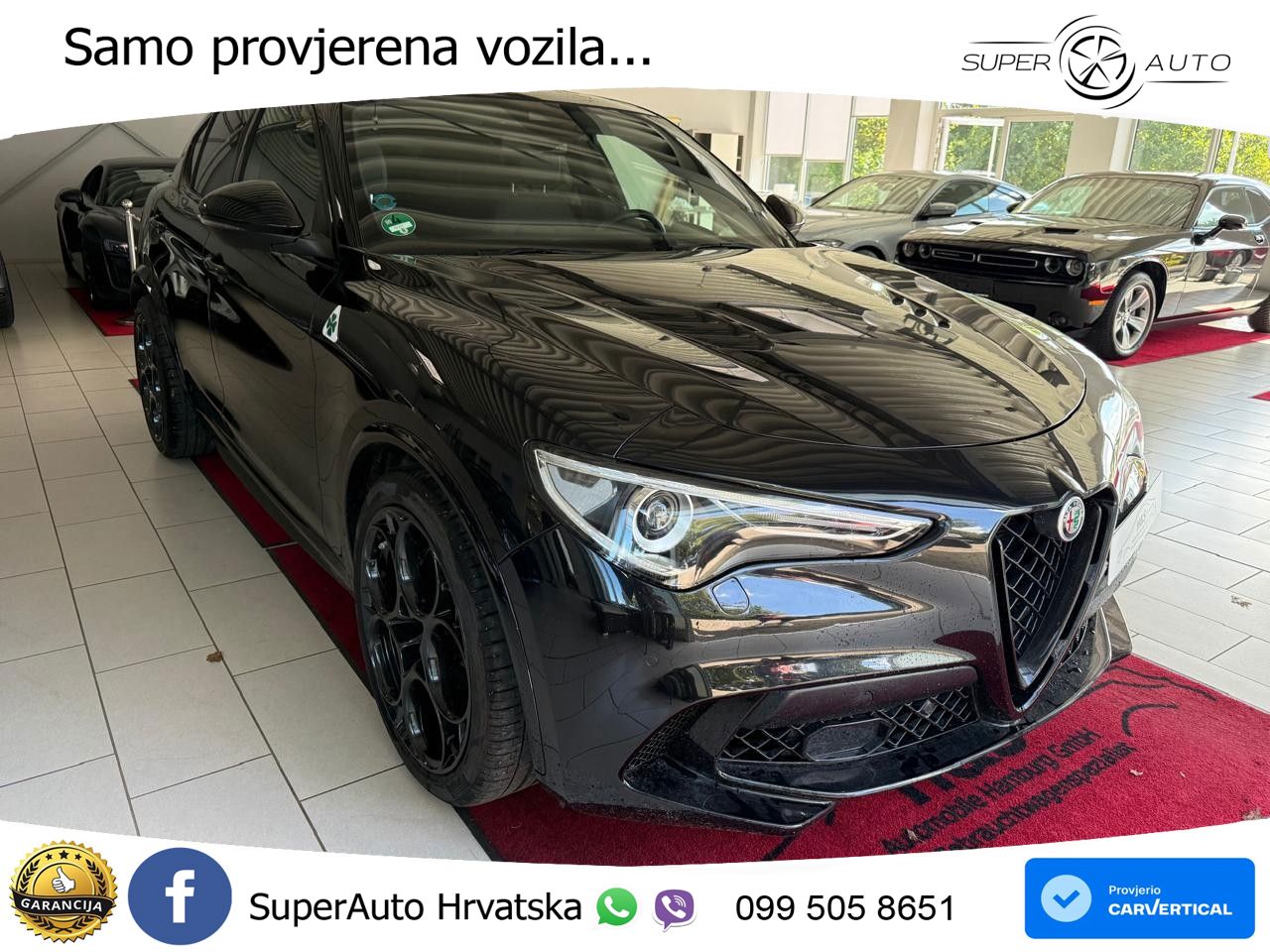 Alfa Romeo Stelvio Quadrifoglio 2.9 V6 Bi-Turbo (520 KS) Q4 Automatic LED+GR SJED+ACC