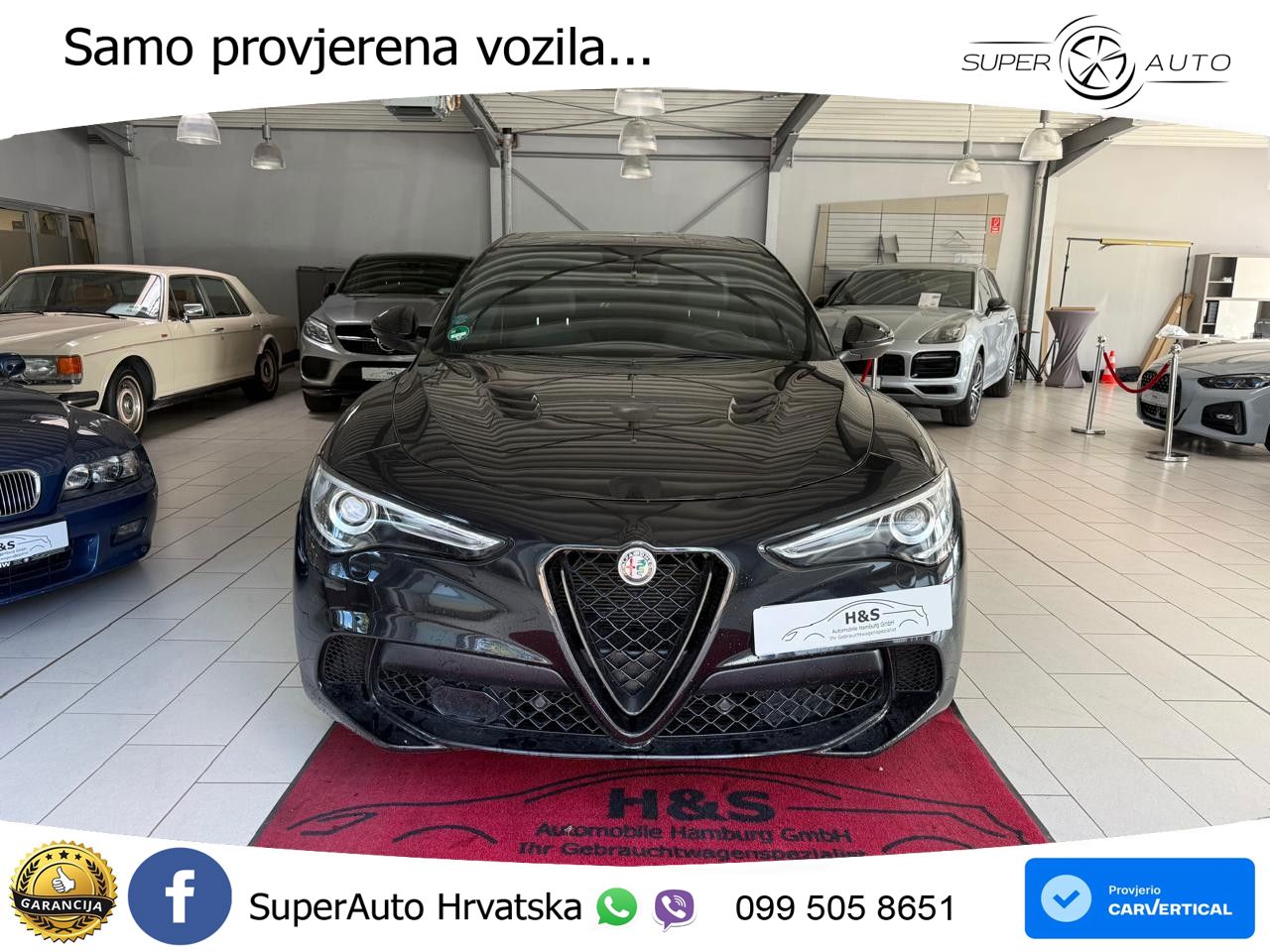 Alfa Romeo Stelvio Quadrifoglio 2.9 V6 Bi-Turbo (520 KS) Q4 Automatic LED+GR SJED+ACC