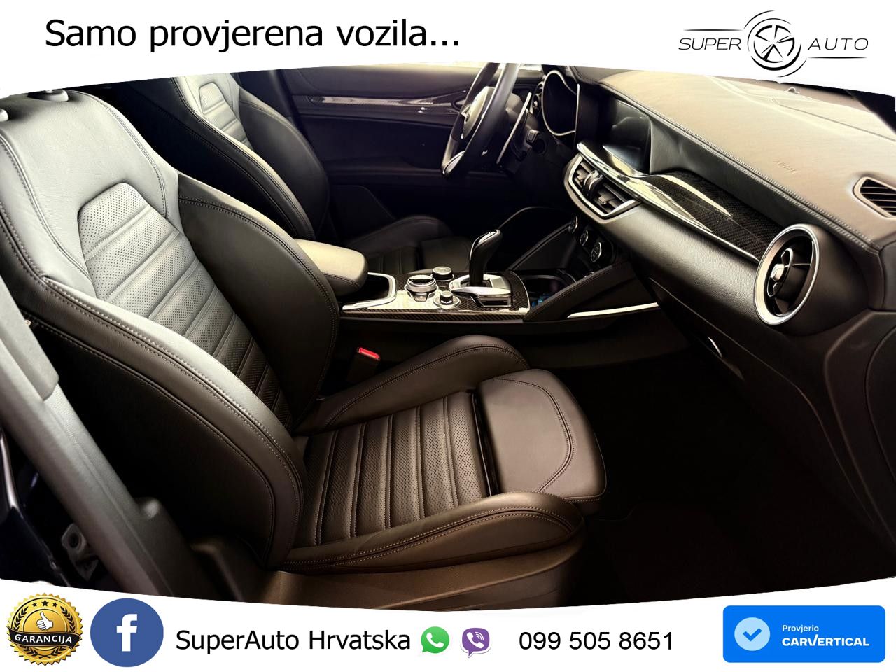Alfa Romeo Stelvio Quadrifoglio 2.9 V6 Bi-Turbo (520 KS) Q4 Automatic LED+GR SJED+ACC