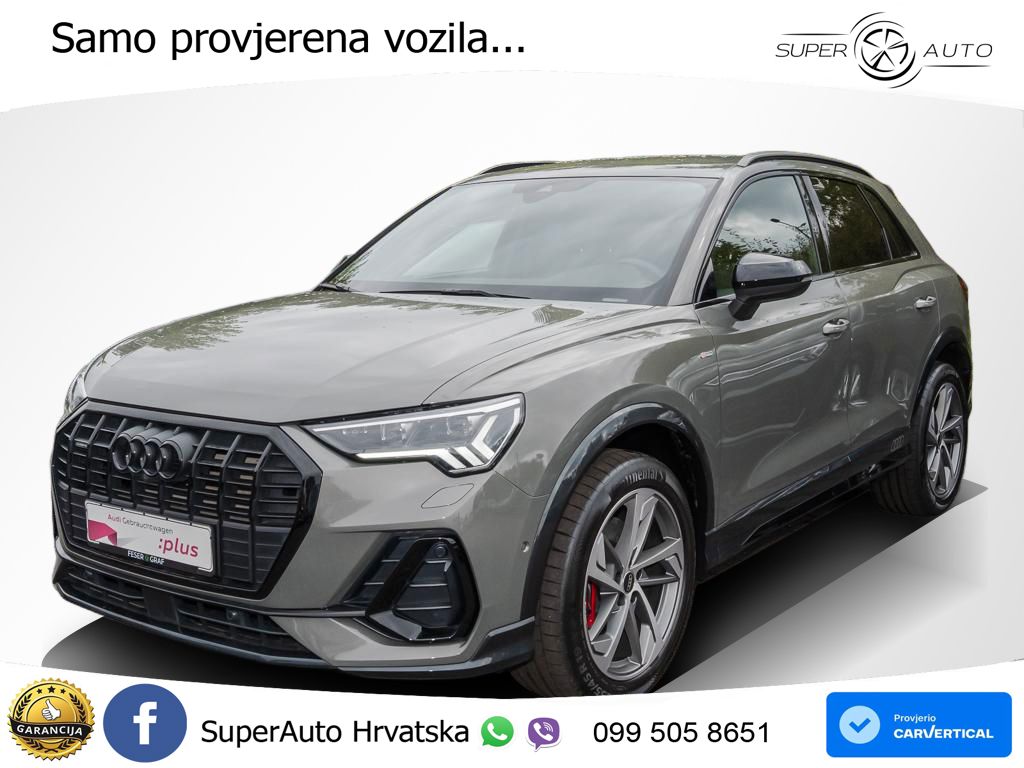Audi Q3 40 TDI (200 KS) quattro S tronic 2x S line LED+GR SJED+ACC