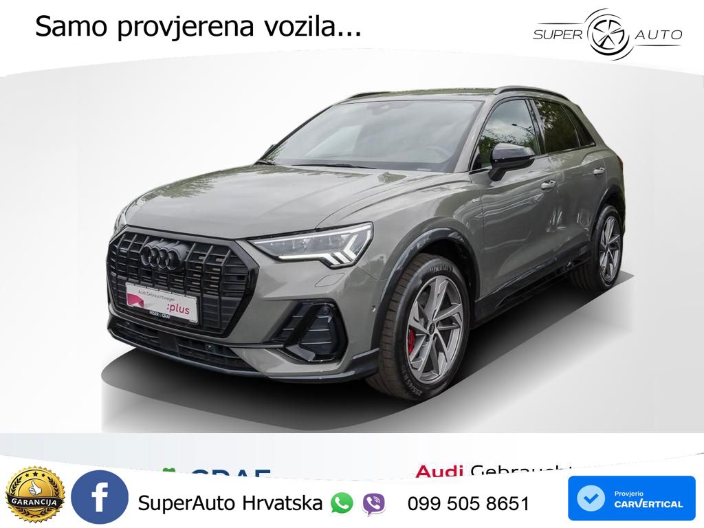 Audi Q3 40 TDI (200 KS) quattro S tronic 2x S line LED+GR SJED+ACC