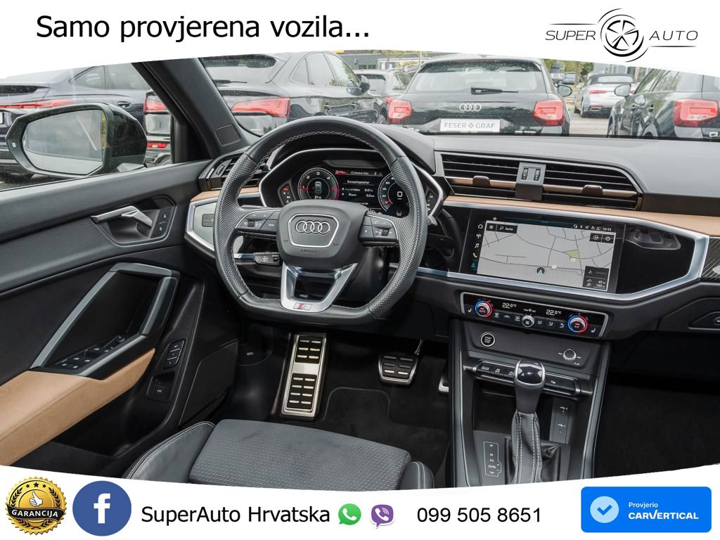 Audi Q3 40 TDI (200 KS) quattro S tronic 2x S line LED+GR SJED+ACC