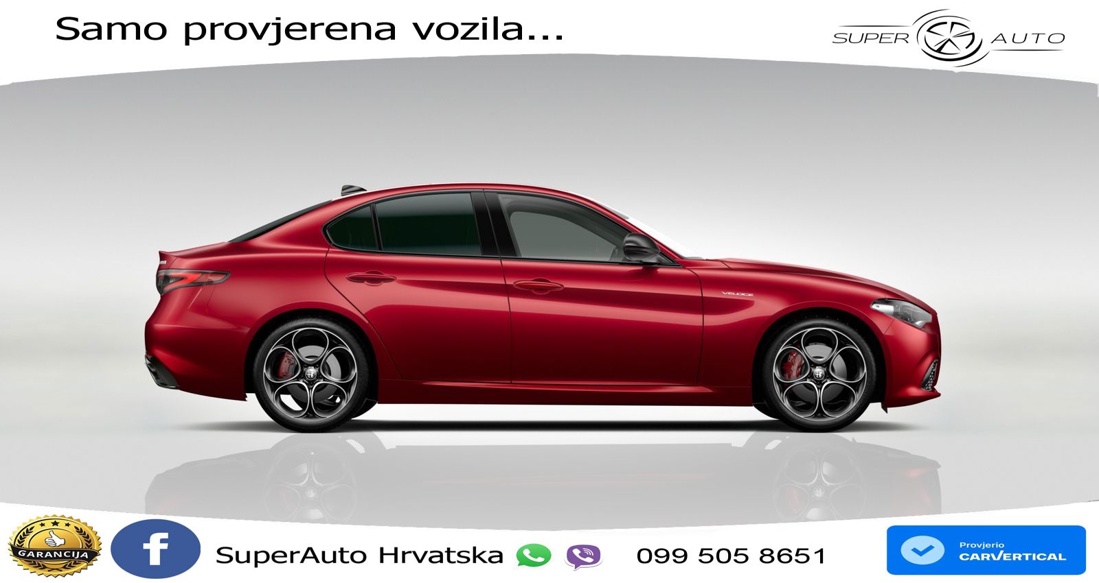 Alfa Romeo Giulia 2.0 Turbo (280 KS) Q4 Automatic LED+ACC