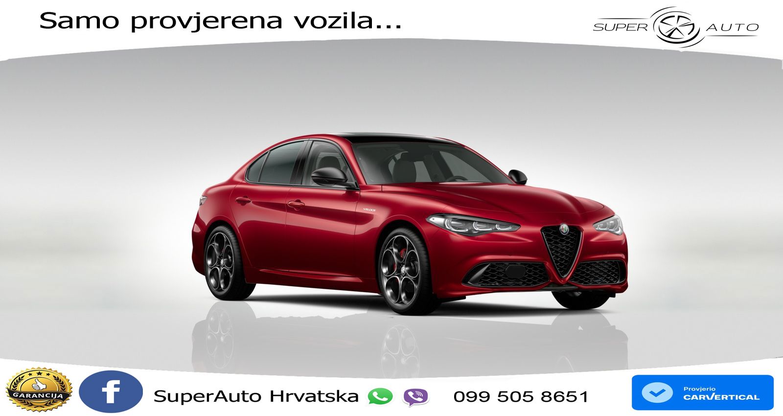 Alfa Romeo Giulia 2.0 Turbo (280 KS) Q4 Automatic LED+ACC