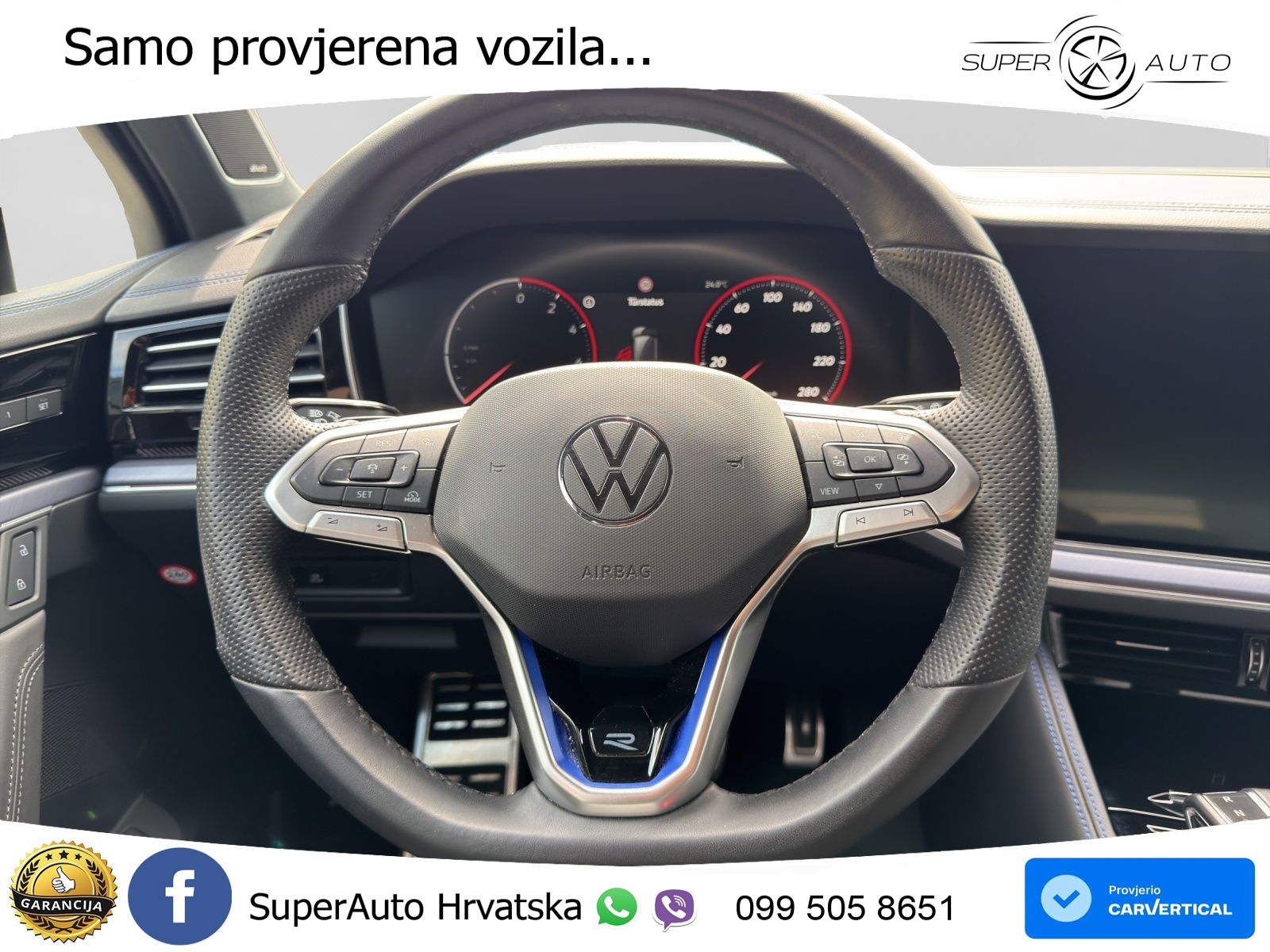 Volkswagen Touareg R 3.0 V6 TFSI (462 KS) 4MOTION Tiptronic ZRAČNI+ACC+GR SJED+KAM+PANO