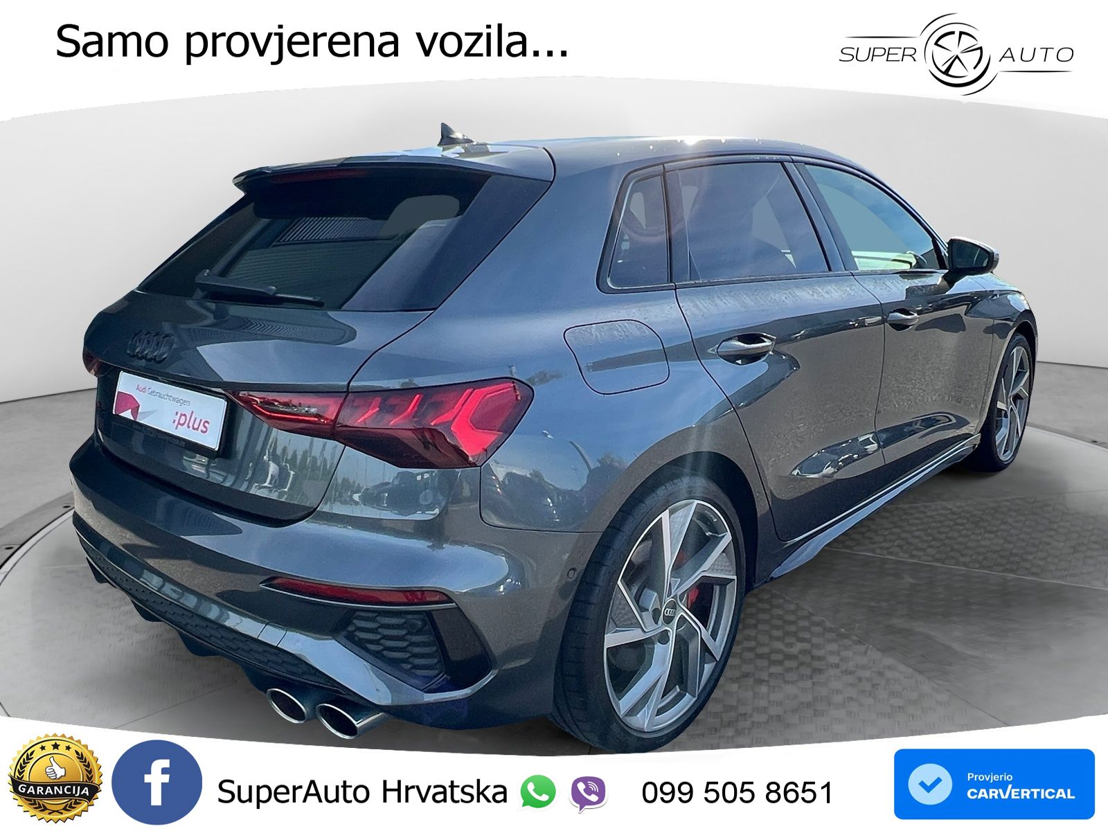 Audi S3 2.0 TFSI (310 KS) quattro S tronic MATRIX+GR SJED+KAM