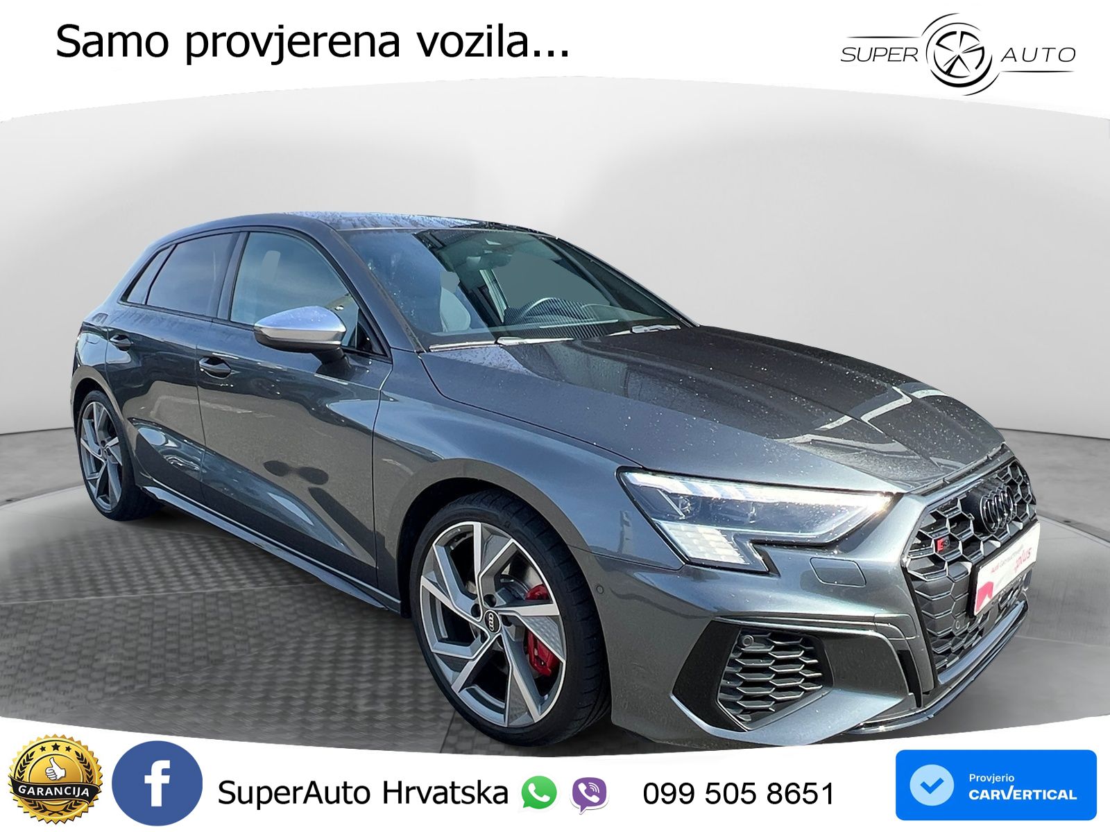 Audi S3 2.0 TFSI (310 KS) quattro S tronic MATRIX+GR SJED+KAM