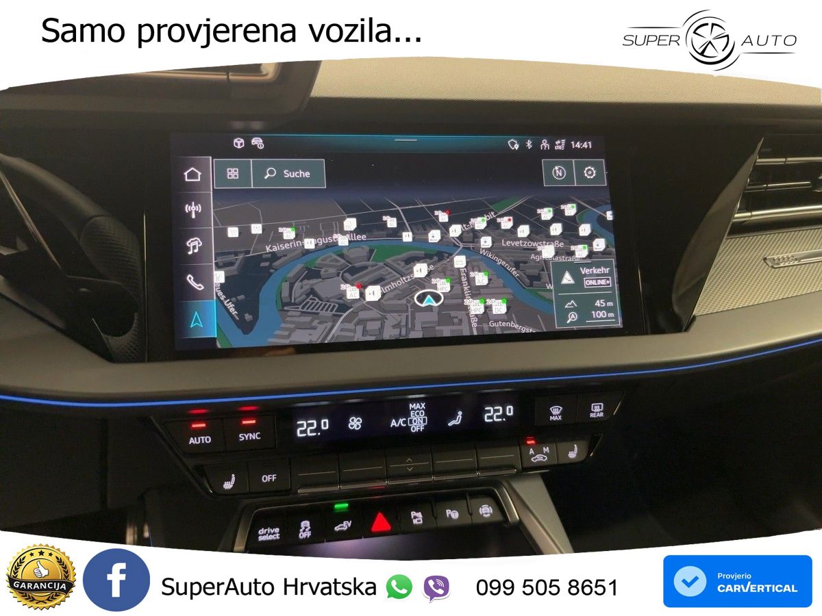 Audi A3 Sportback 40 TFSI e (204 KS) Plug-in Hybrid S tronic S line LED+GR SJED+ACC